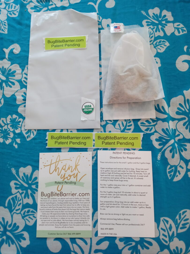 Bug Bite Barrier Tea Bags Bug Bite Barrier, LLC.